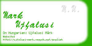 mark ujfalusi business card